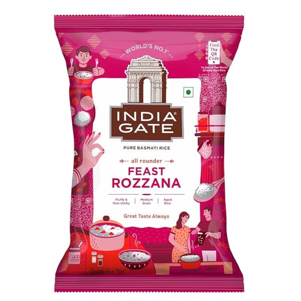India Gate Basmati Rice - Feast Rozana, 1 kg